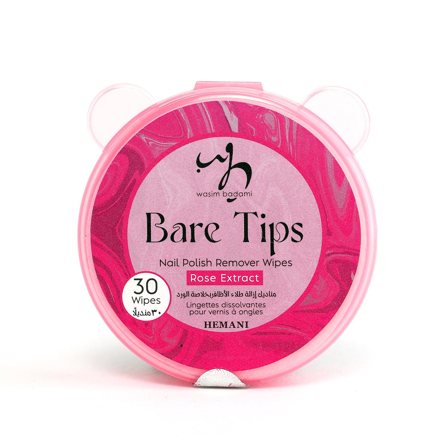 Bare Tips Nail Polish Remover Wipes With Rose Extract