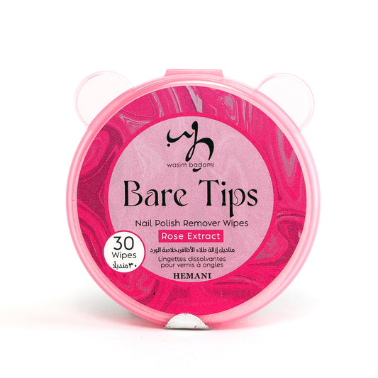 Bare Tips Nail Polish Remover Wipes With Rose Extract