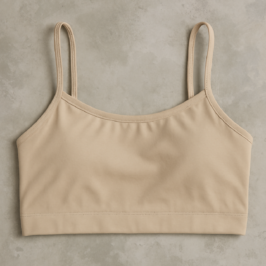 Teenagers Malai Non-Padded Bra - Soft Lightweight - Comfortable Everyday Wear Lingerie - Plain Design in Beige - Sizes 28 30 32 - 28