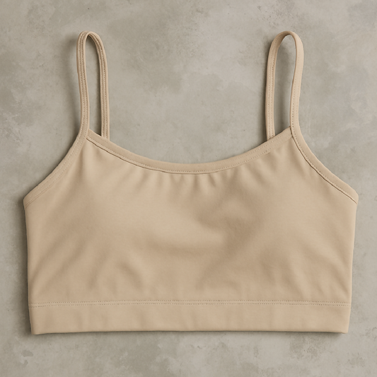 Teenagers Malai Non-Padded Bra - Soft Lightweight - Comfortable Everyday Wear Lingerie - Plain Design in Beige - Sizes 28 30 32 - 28