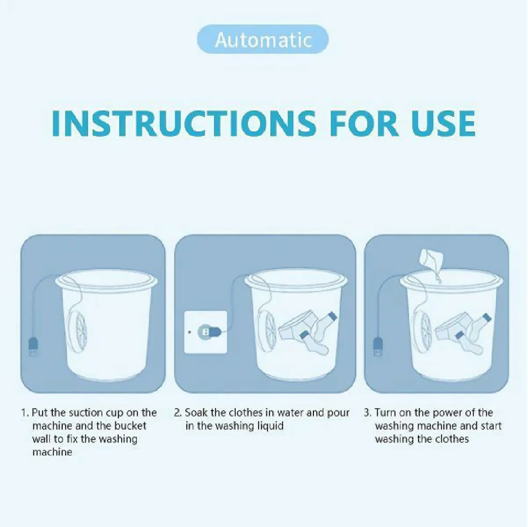 Portable Turbo Washer for Small Clothes