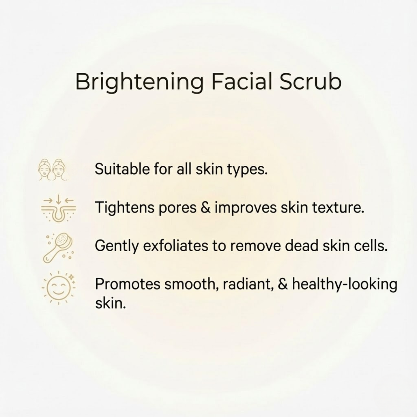 Brightening Facial Scrub with Apricot & Walnut 150ml