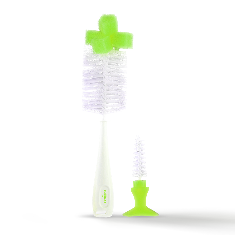 Cuddles Sponge Universal Feeding Bottle Brush 2 in 1