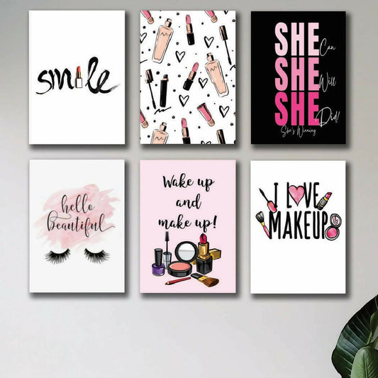 Set of 6 Premium Wall Art Photo Tiles Modern Home Decor Sets 8x11