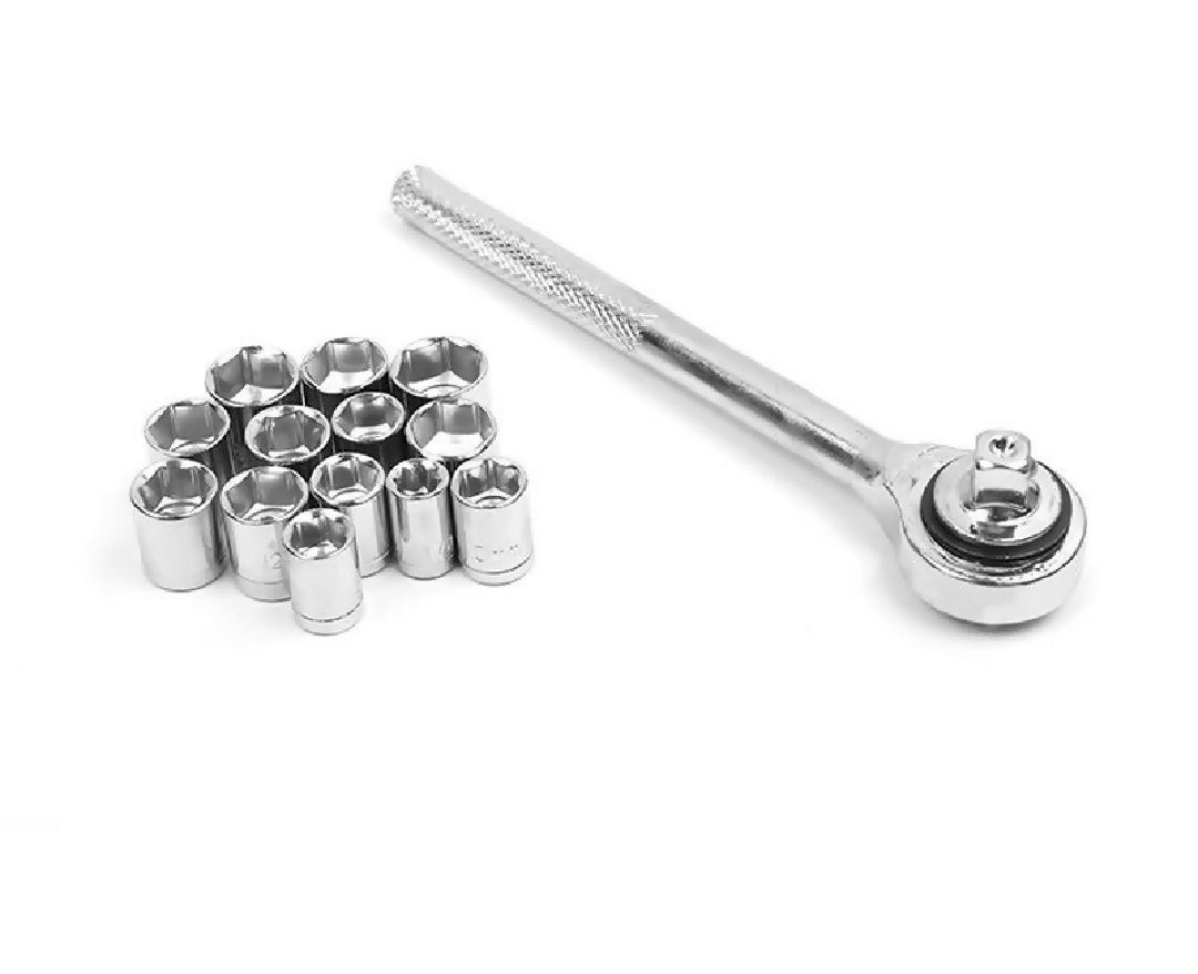 Aiwa 40 Piece Tool Kit Combination Socket Ratchet Wrench Set Tool Kit Toolkit Goti Set Ring Spanner Pana Set Screw Driver Bit Set Hand Toolkit T