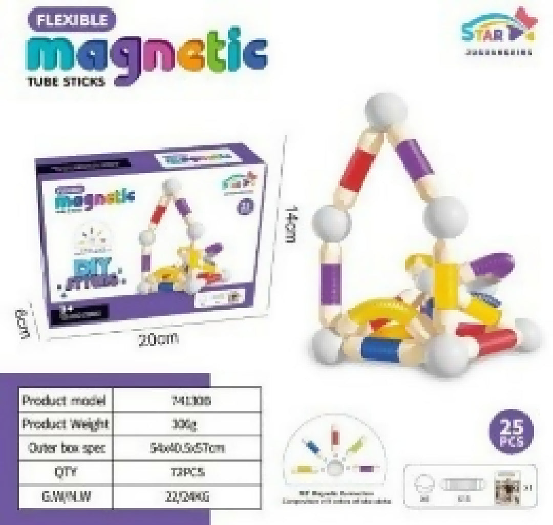 Magnetic Tube Sticks 1 Piece