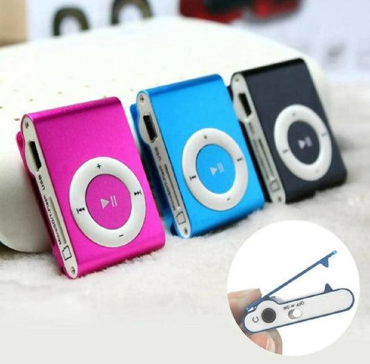 Shuffle Mini MP3 Player Metal Body with handfree and cable