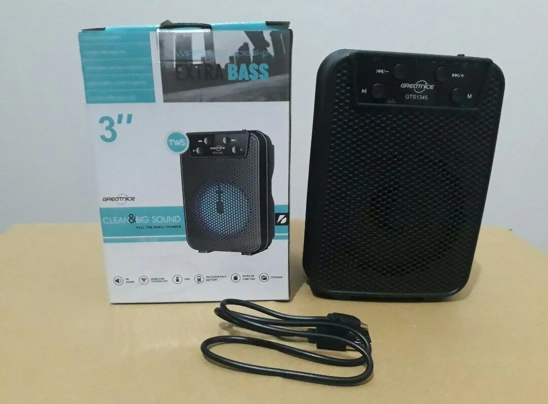 Portable Bluetooth Speaker Powerful Sound Stylish Design
