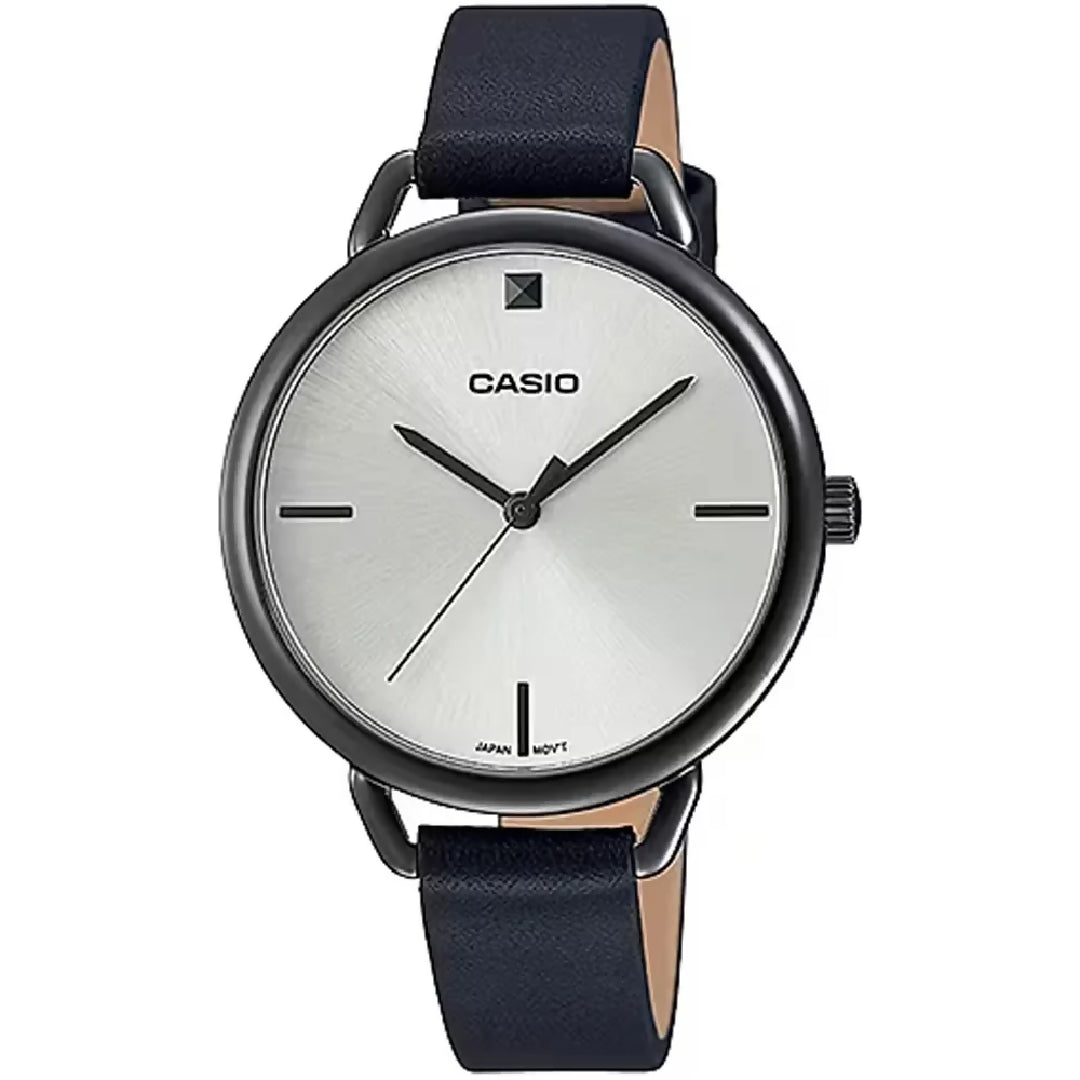 CASIO WOMAN WATCHES LEATHER STRIP STAINLESS STEEL CASE CASUAL FORMAL WEAR