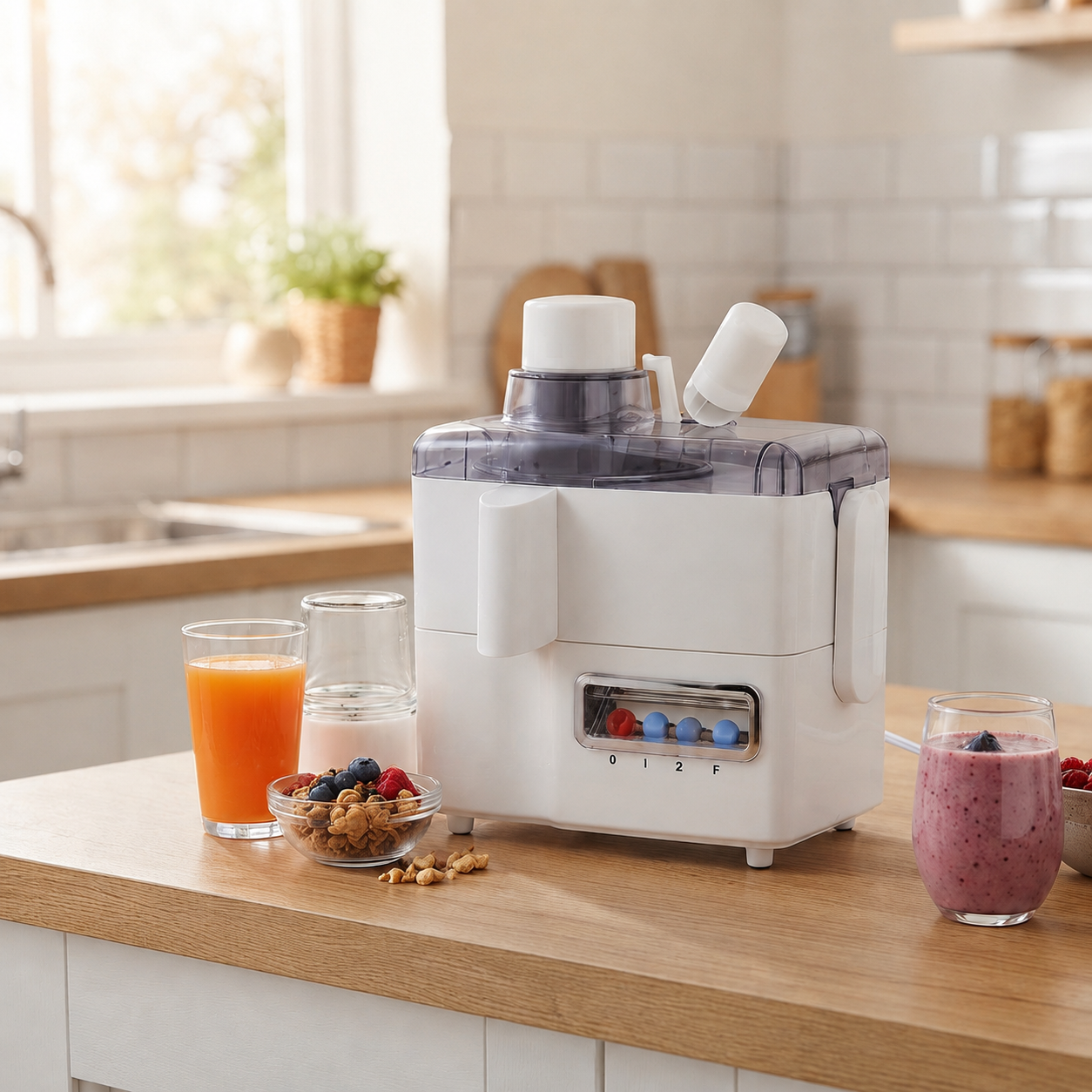 3 in 1 Electric Juicer Blender and Grinder Multi Function Kitchen Appliance