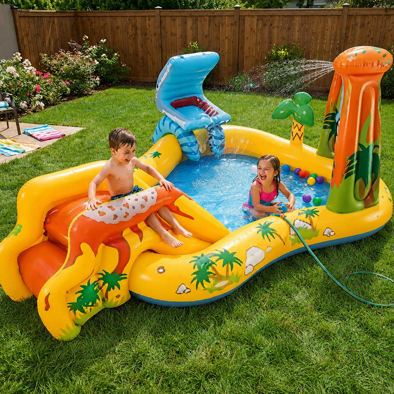 INTEX Dinosaur Play Center Swim Pool 8X6X4 1 Piece