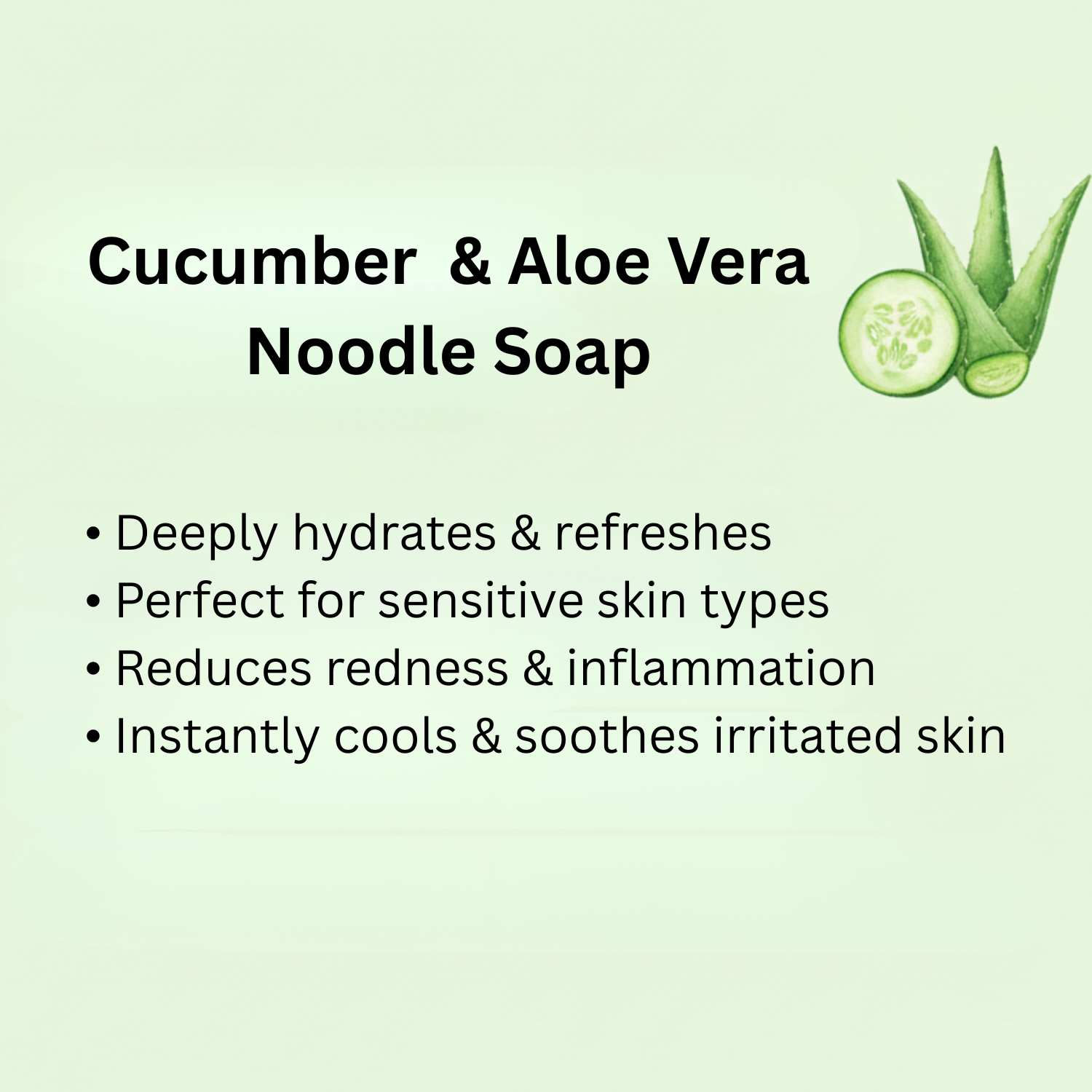 Cucumber & Aloe Vera Noodle Soap 100gm