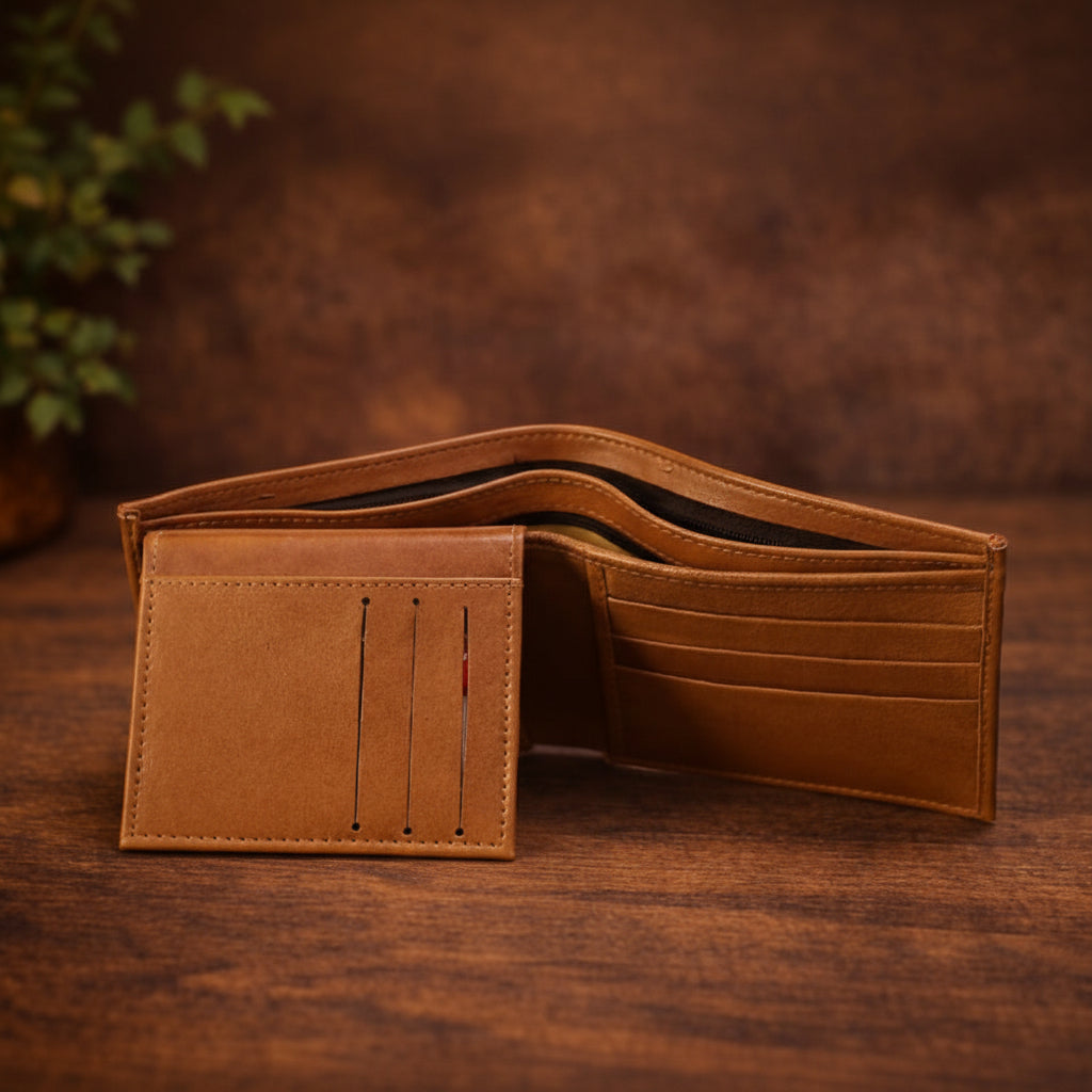 Spinzer Leather Brown Wallet