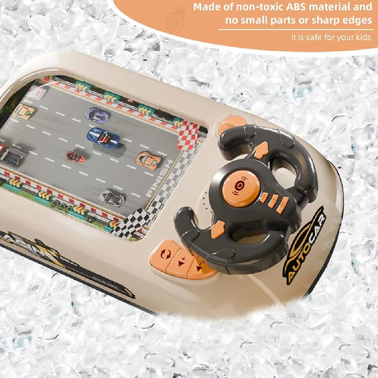 Musical Steering Wheel Racing Car Toy Racing Adventure Car Steering Wheel for Kids Toddler Driving Simulator with Lights Sounds Educational Race Car Game for Boys Girls Birthday Gift