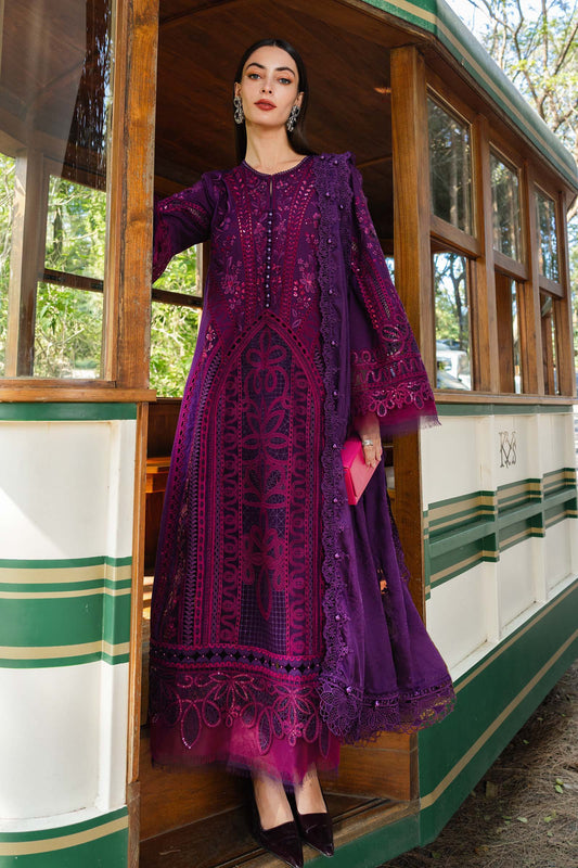 Maria B 3 Pc Unstitched Embroidered Lawn Suit EL-26-14