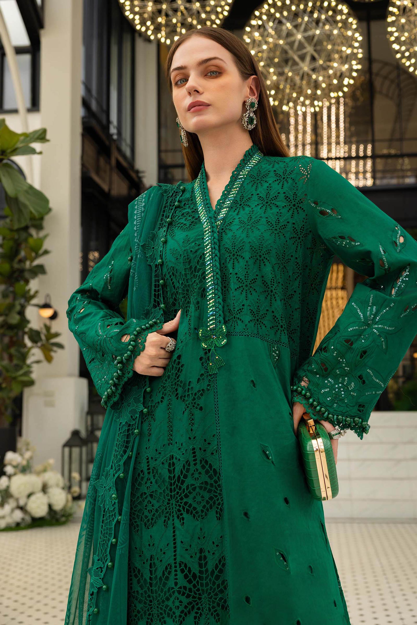 Maria B 3 Pc Unstitched Embroidered Lawn Suit EL-26-04