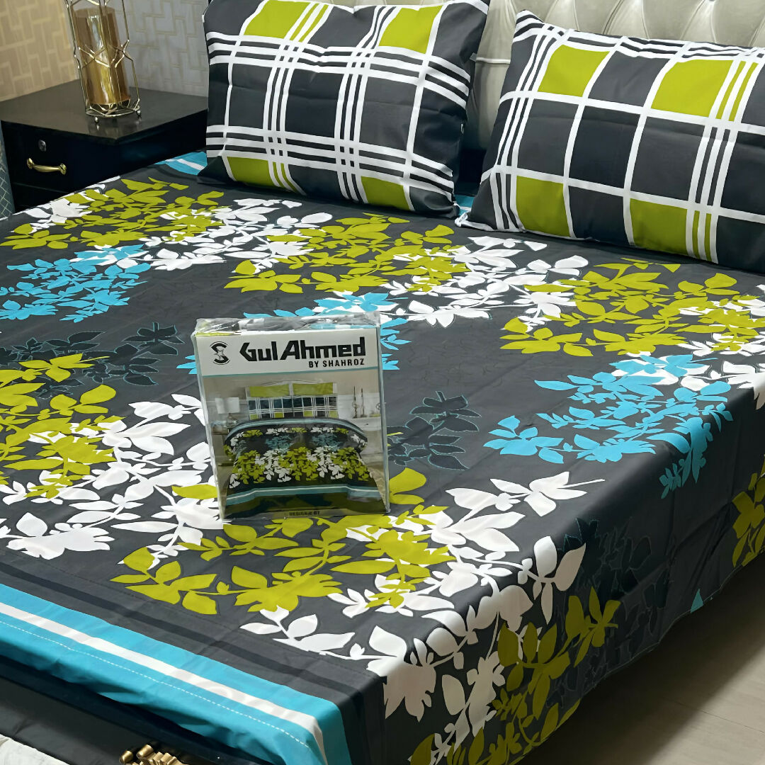 Premium Cotton Salonica Printed King Size Double Bed Sheet Set Volume 2 Exclusive Designs