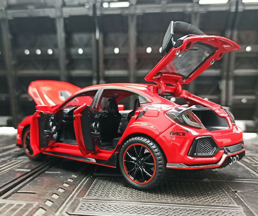 Honda Civic type R Car Model Alloy 1 32 Diecast Cars Model Car Toy Vehicles Toys For Children Gifts