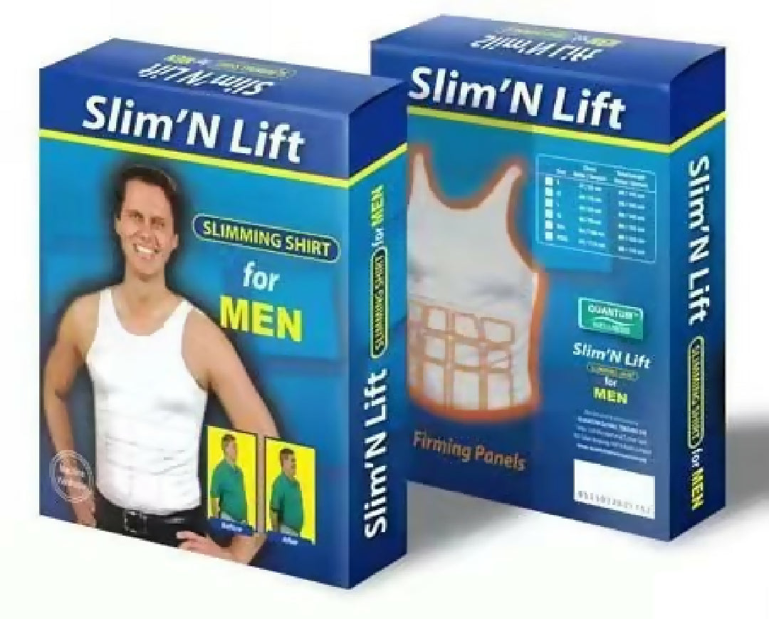 Slim n Fit Body Shaper Vest Shirt Tank Top Sleeveless Shapewear For Men Black