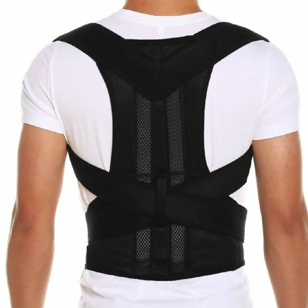 Adjustable Magnetic Posture Corrector Back Brace Support Belt for Upper Back Pain Relief Standard Size