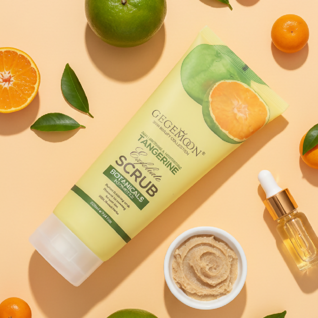 Gegemoon New Fruity Exfoliation Scrub - Deep Cleansing and Brightening Body Scrub - Apricot - 200ml