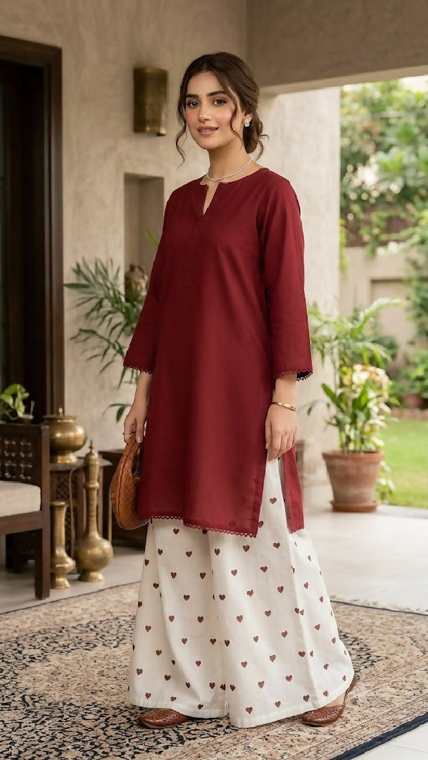Womens Stitched 2 Piece Lawn Cotton Suit Ready to Wear Printed Embroidered Dress Casual Party Wear Pakistani Ladies Suit