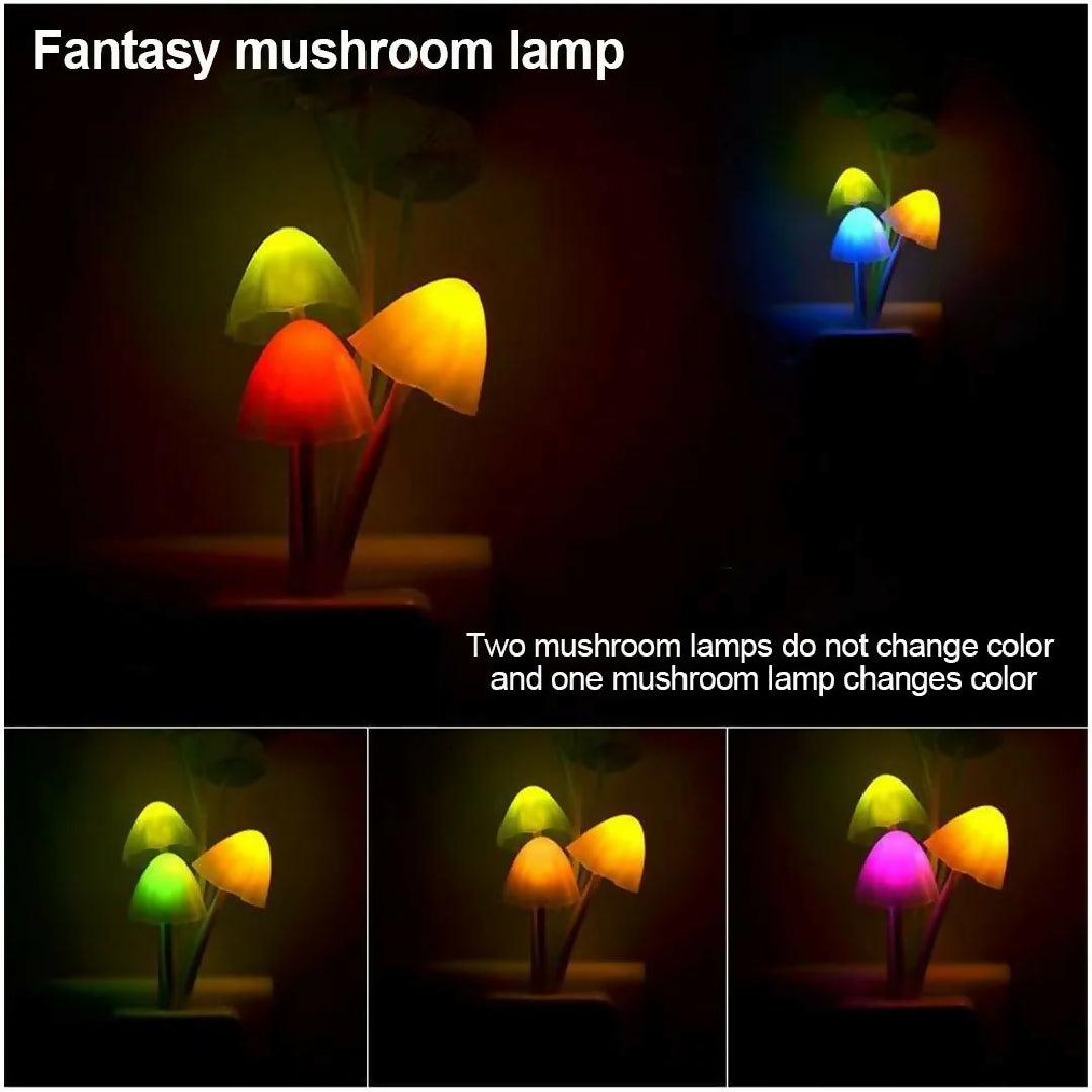 Mushroom Wall Light control Sensor Night Light Induction Dream Fung Mushroom Lamp Home Bedroom Decoration