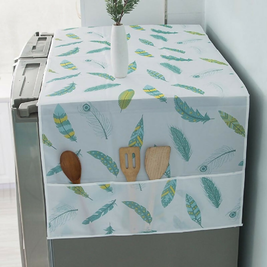 Anti-dust Waterproof Oil-proof Fridge Cover - Protective Refrigerator Top Cover - Random Design