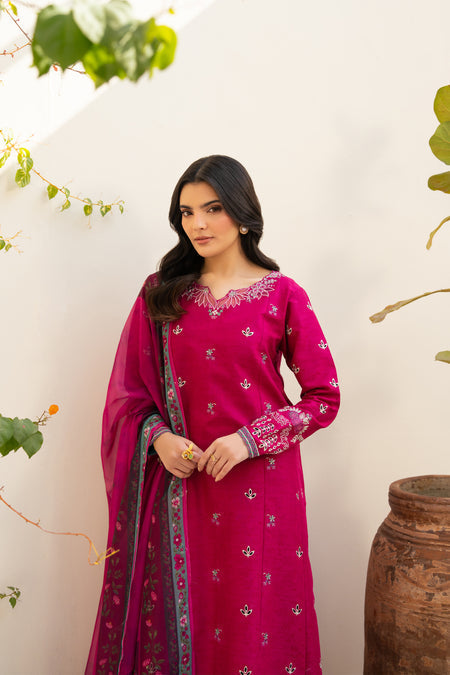 Xenia Formals 3 Pc Unstitched Embroidered Lawn Suit  VEYRAH