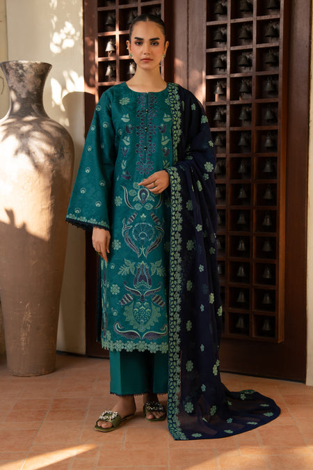 Xenia Formals 3 Pc Unstitched Embroidered Lawn Suit NIRA