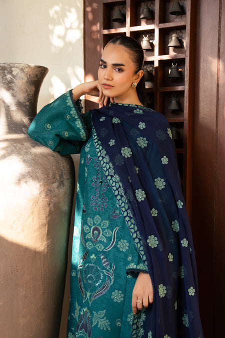Xenia Formals 3 Pc Unstitched Embroidered Lawn Suit NIRA