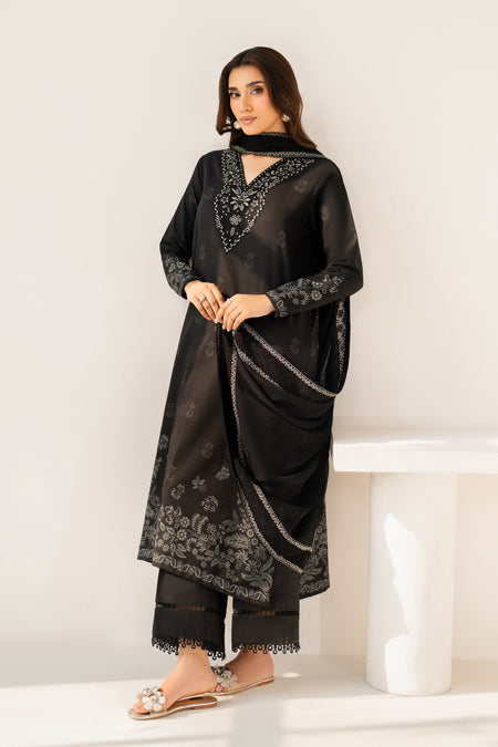 Xenia Formals 3 Pc Unstitched Embroidered Lawn Suit AERA