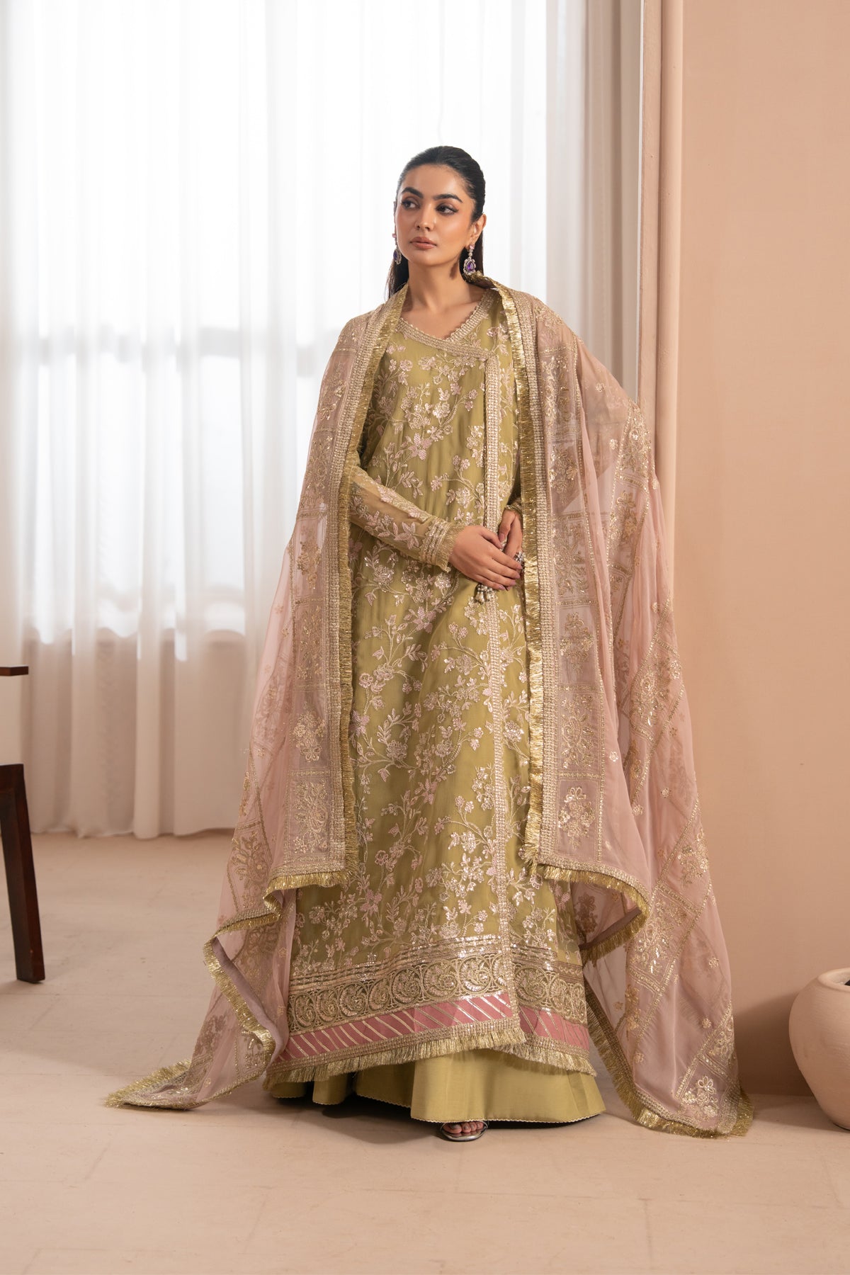 Zaeva Unstitched Embroidered Chiffon 3 Piece Suit By Xenia Formals NIVVI