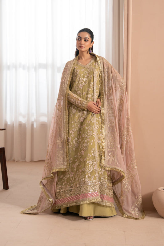 Zaeva Unstitched Embroidered Chiffon 3 Piece Suit By Xenia Formals NIVVI
