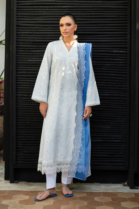 Xenia Formals 3 Pc Unstitched Embroidered Lawn Suit LISSE