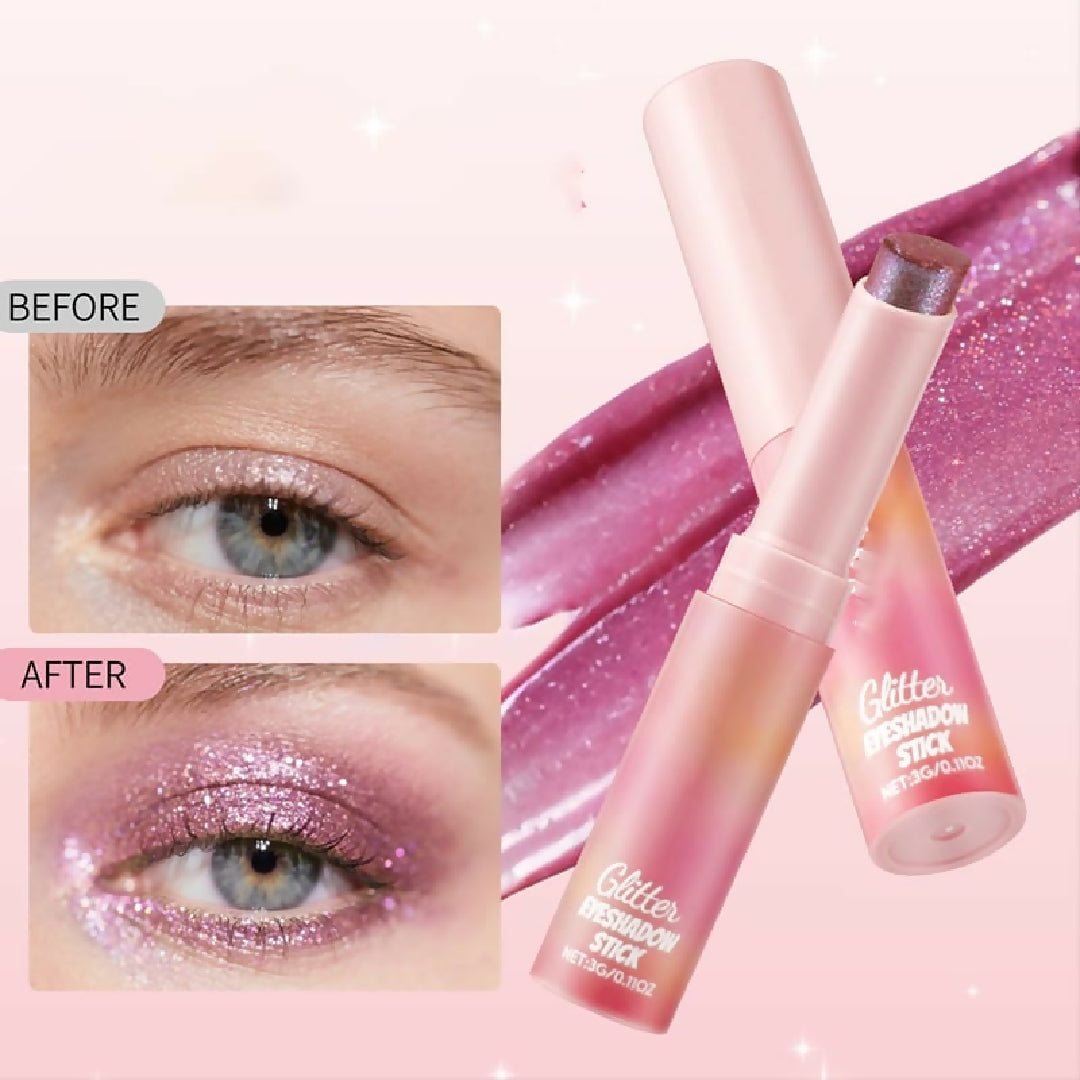 2 In 1 Jelly Shiny Shimmering Eyeshadow Stick - Long Lasting Glow Makeup Stick - Shade 1