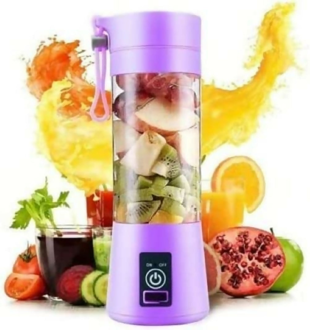 Portable Mini 6 Blade Juicer Blender 380ml Rechargeable Smoothie Cup Random Color