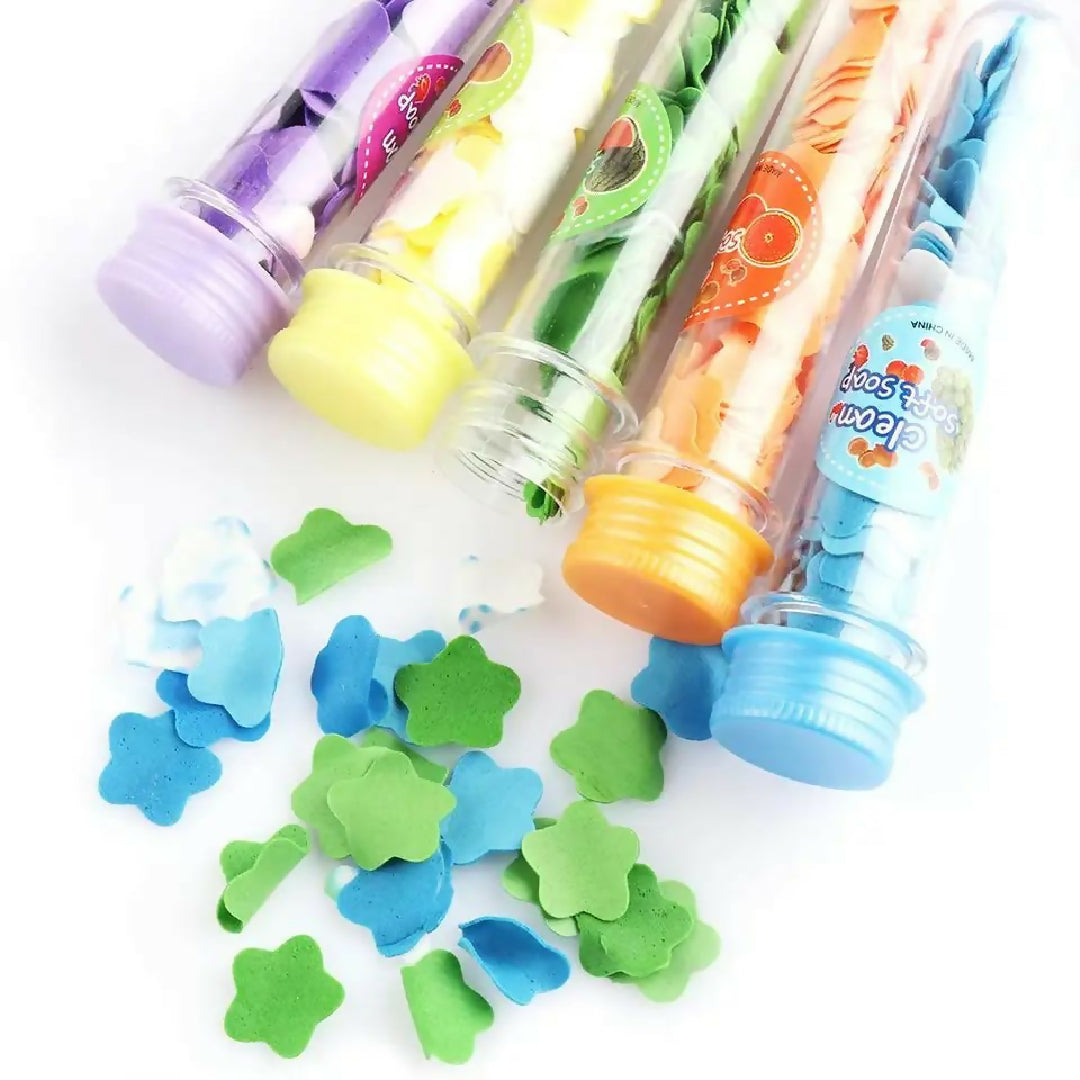 Travel Portable Hand Flower Soap Hand Washing Small Soap Tablets Tourism Paper Soap