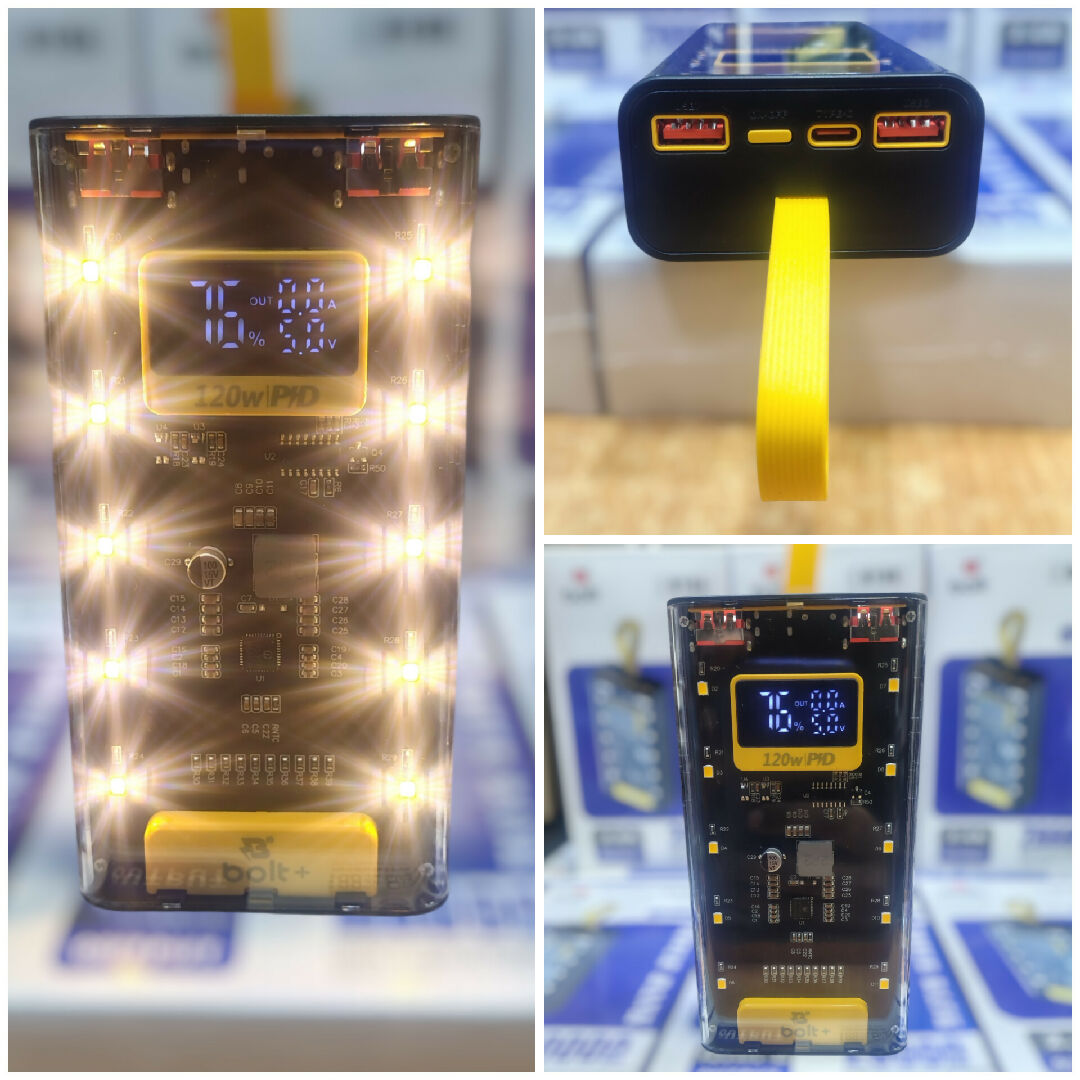 Bolt B105 20000mAh Power Bank 22 5W Fast Charging PD Output Transparent Design Portable Charger
