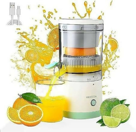 Rechargable Citrus Juicer Machines Fruit Electric Orange Juicer Squeezer USB Rechargeable Easy Press Lemon Lime Orange Grapefruit Juice Squeezer Easy to Clean fruit juicer