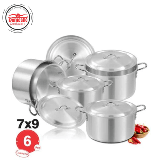 D 20 E AL Cooking Set 7x9 Metal Finish