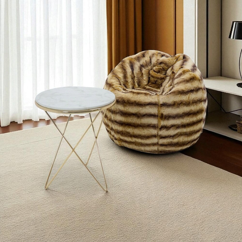 Relaxsit Faux Fur Bean Bag Chair 10 to 15 Day Delivery