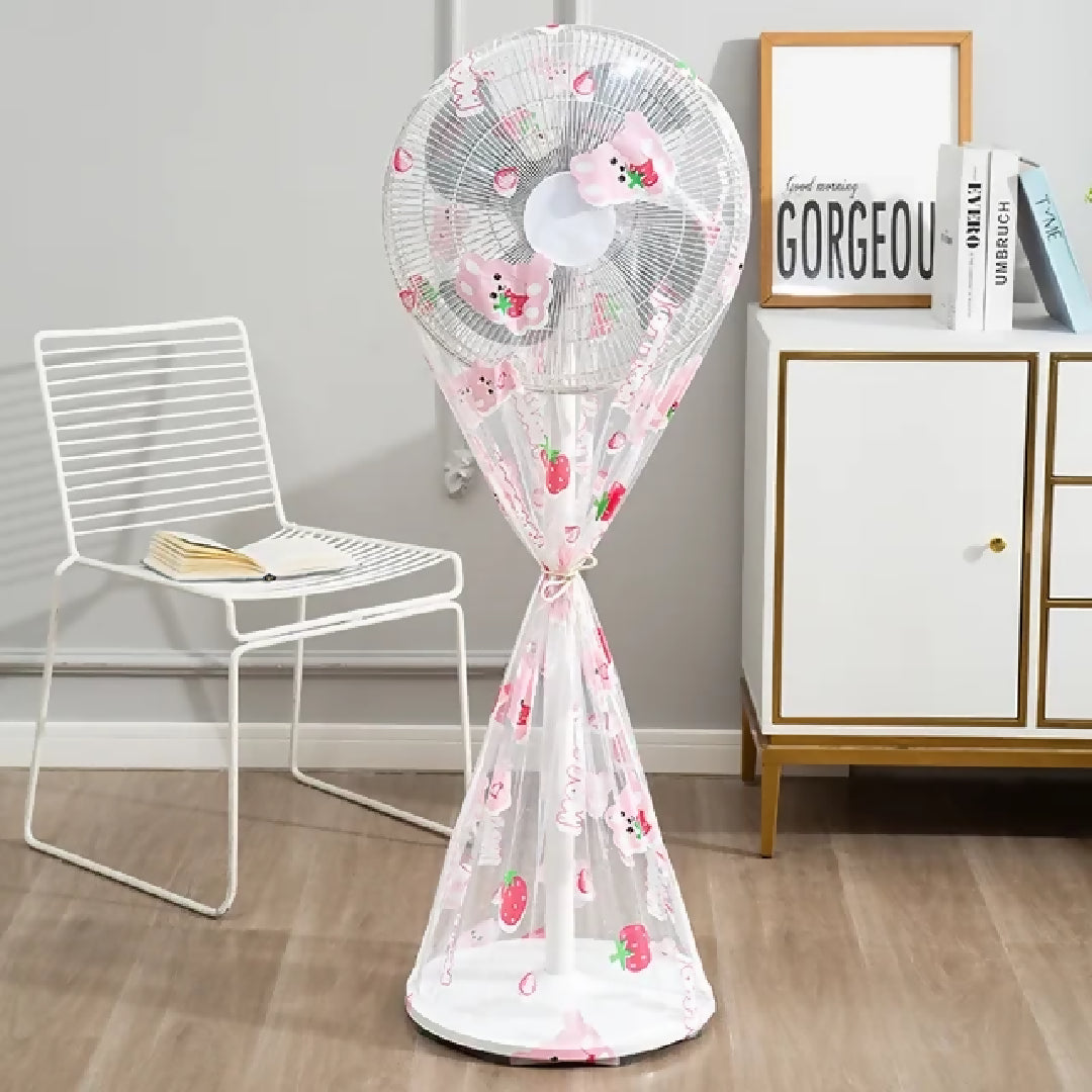 Peva Material Universal Electric Fan Dust Cover Prevent Aging Of Fan Blades Circular Electric Fan Sleeve Electric Fan Cover - Random Design