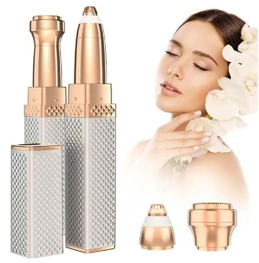 Rechargeable 2 In 1 Hair Remover Trimmer For Women Electric Flawless Facial Machine Razor Painless