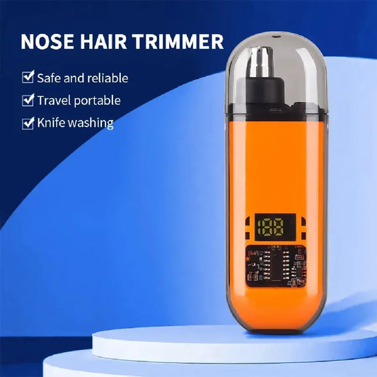Rechargeable Nose Trimmer Designed For Safe Quick And Effortless Hair Removal - Random Color