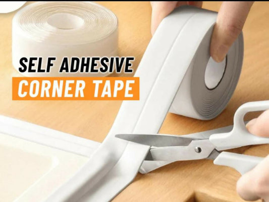 Cover Tape Self Adhesive Tape Wall Sealing Strip for Kitchen and Bathroom White