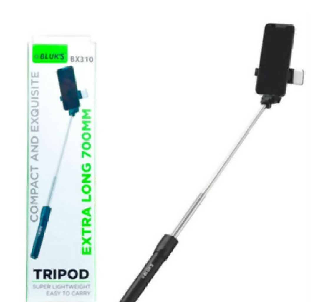 BLUKS BX310 3 in 1 Tripod Stand Selfie Stick with light and with Bluetooth Remote