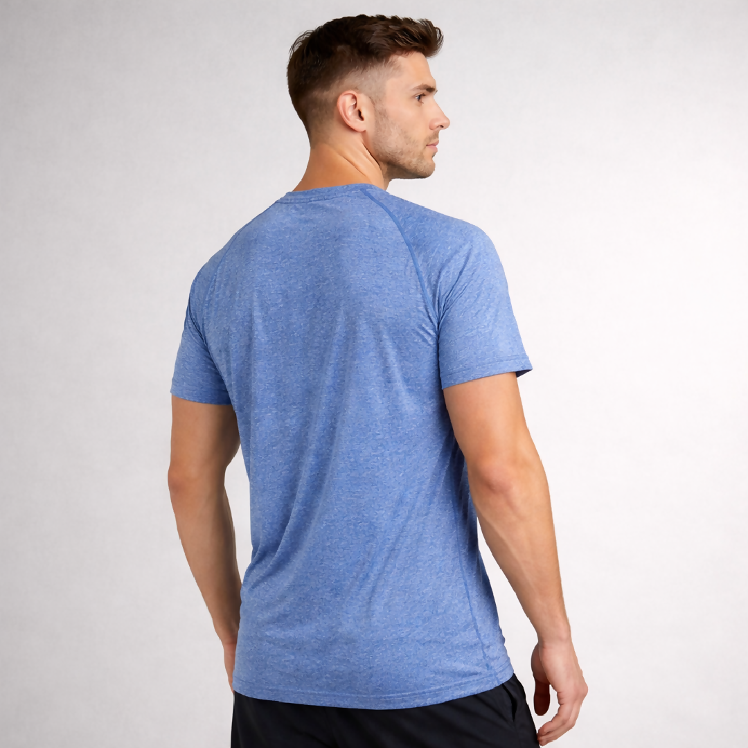 Mens Dry Fit Performance T Shirt Blue