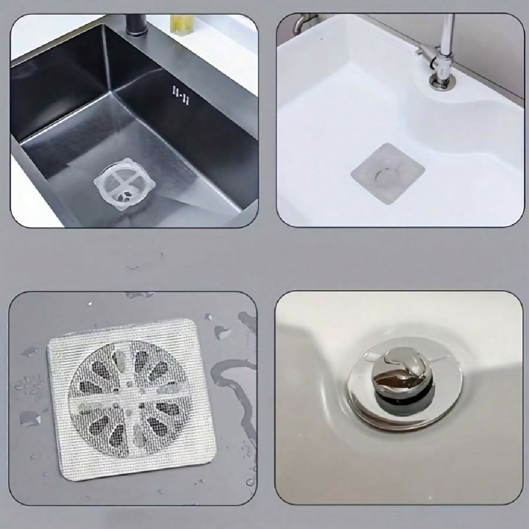 10 Pcs Multifunctional Net Sticker Drainer - Perfect for Bathroom and Kitchen
