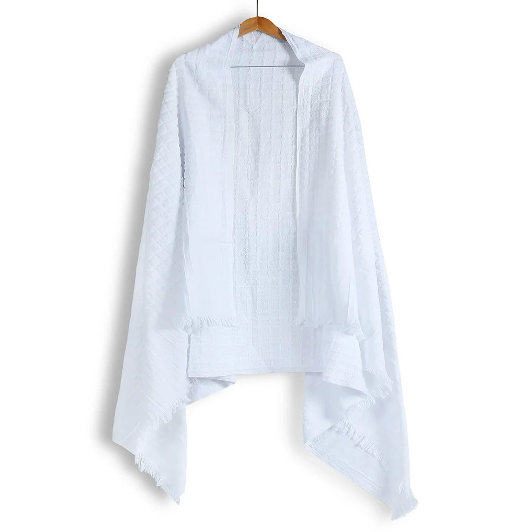 Ihram for Hajj and Umrah  100% Cotton Soft Breathable and Absorbent Towel Cloth 45 x 90 Inches